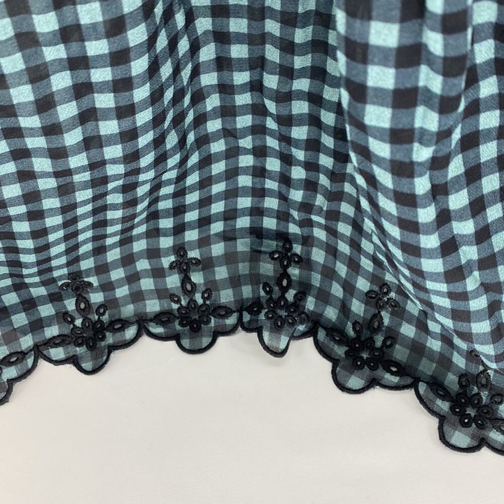 Johnny Was Jade Gingham Plaid Lana Tiered Midi dress size S bohemian prairie - Picture 11 of 15